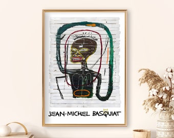 Basquiat Untitled Print, Jean Michel Basquiat Wall Art, Basquiat Jpeg Download, Large Digital Exhibition Art Print
