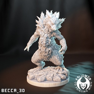 Kaijumon Volcanic Badger  | 3D Printed Collectible | Figurine