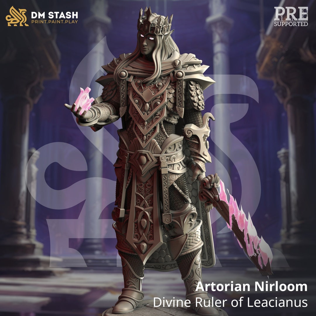 Artorian Nirloom, Divine Ruler of Leacianus Miniature | DM Stash ...