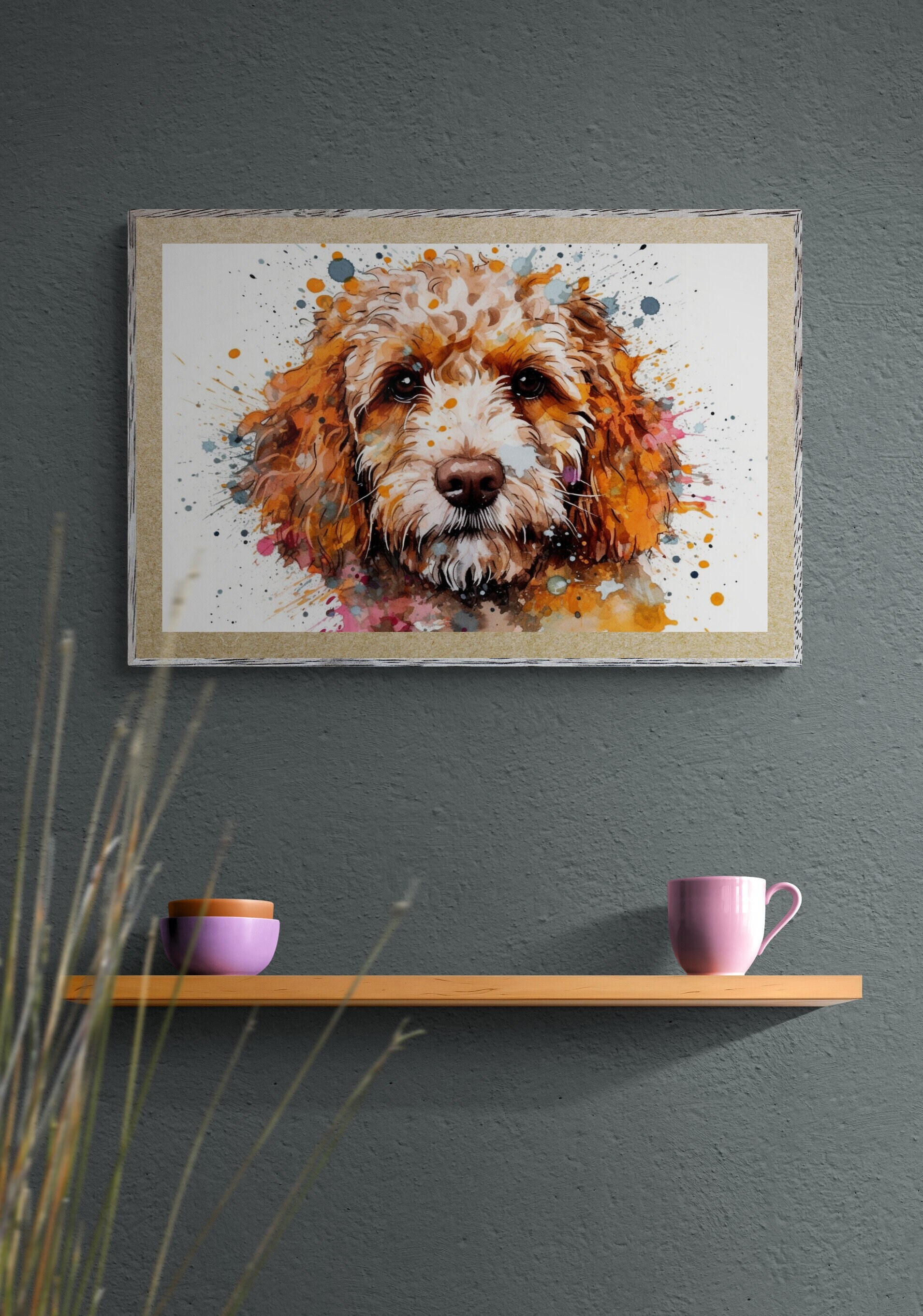 Apricot Cockapoo Poster Print. Watercolor Dog Art & Prints Gift for Dog ...
