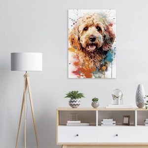Watercolor Cockapoo Poster Print or Canvas. Watercolour Dog Art ...
