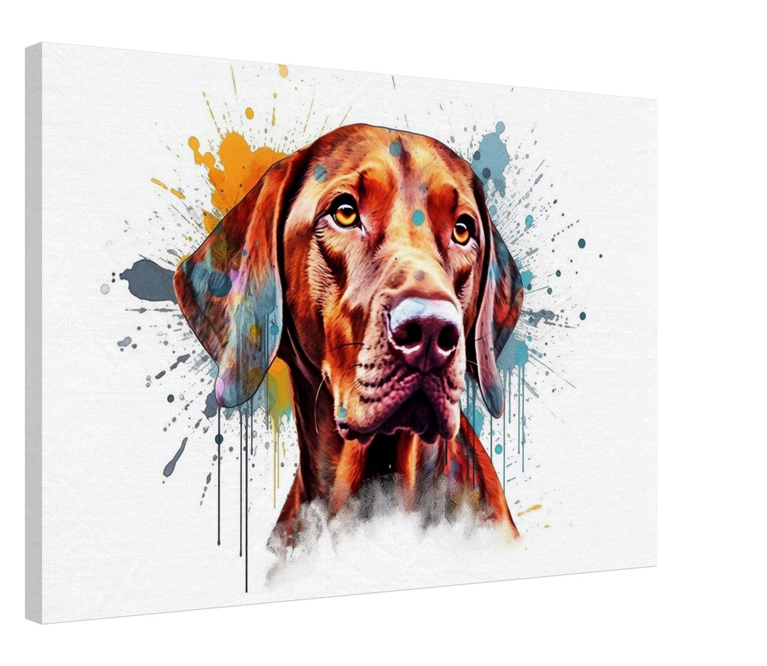 Grußkarte Mit Hungarian Vizsla Hund Aquarell – Blanko-Innenseite, 17,5x12,5 Cm, Hochwertiges Papier, Mit Umschlag