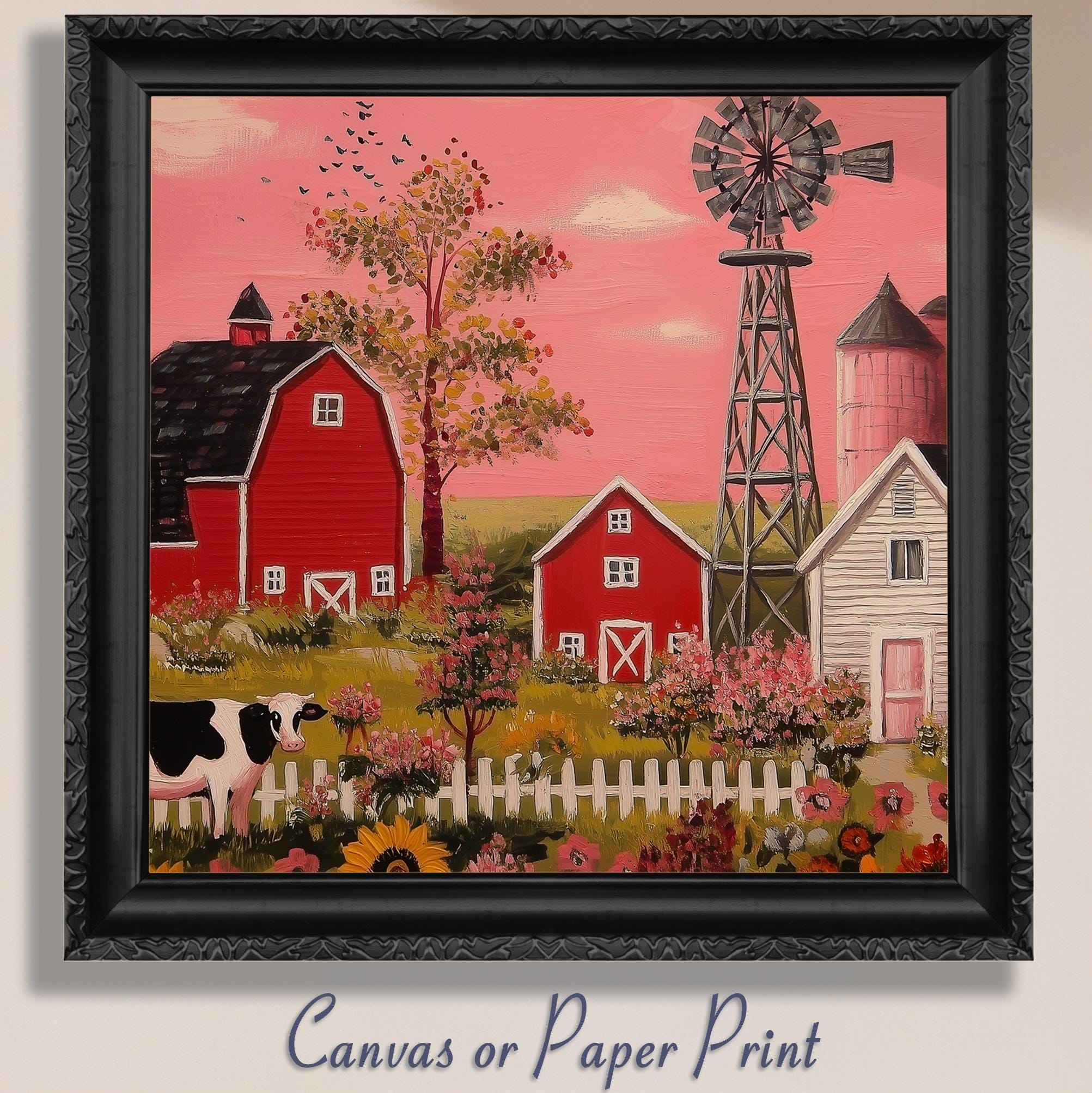 Lienzo De Flores De Granja Para Pared, Pintura De Textura, Decoración De Pared De Margaritas De Madera, Impresión Rústica De Girasol, Margarita Amarilla, Póster De País Para Pared, Lienzo De Flores