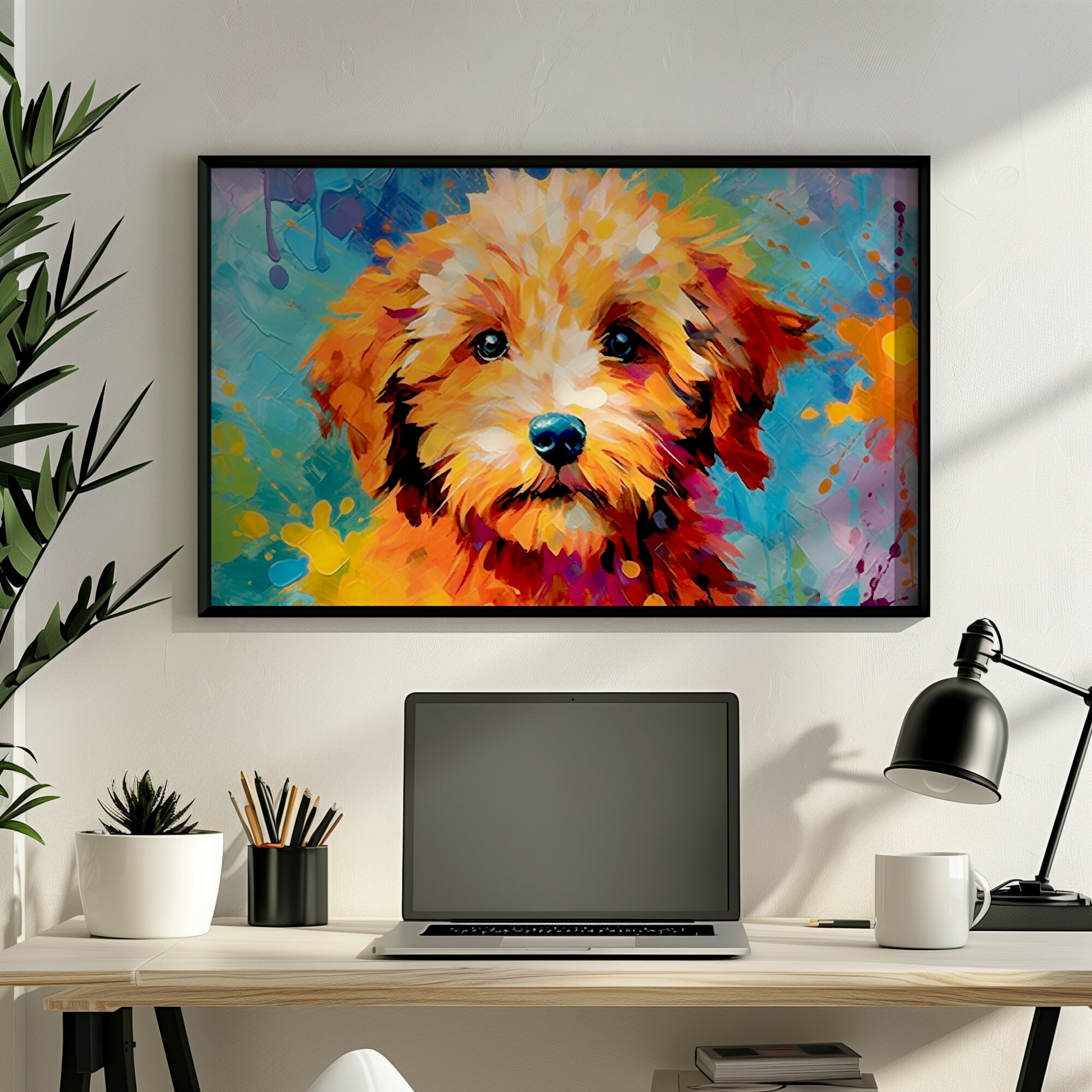 Goldendoodle Puppy Poster Print. Watercolor Labradoodle Pup, Nursery ...