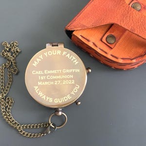 Personalized Compass Christmas Gift for Boyfriend | Engraved Compass Anniversary Gift for Husband | Compass Groomsman Gift for Him