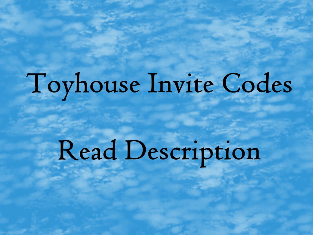 Toyhouse Invite Codes Etsy