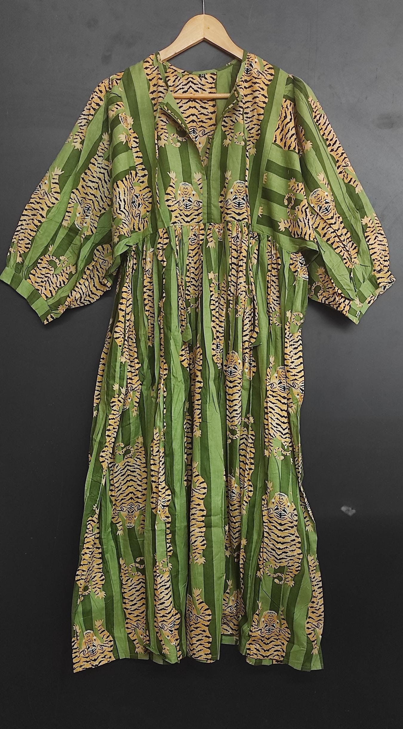Green Tiger Dress - Etsy