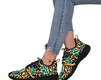 Ladies Leopard - Women's Pull Loop Sneakers