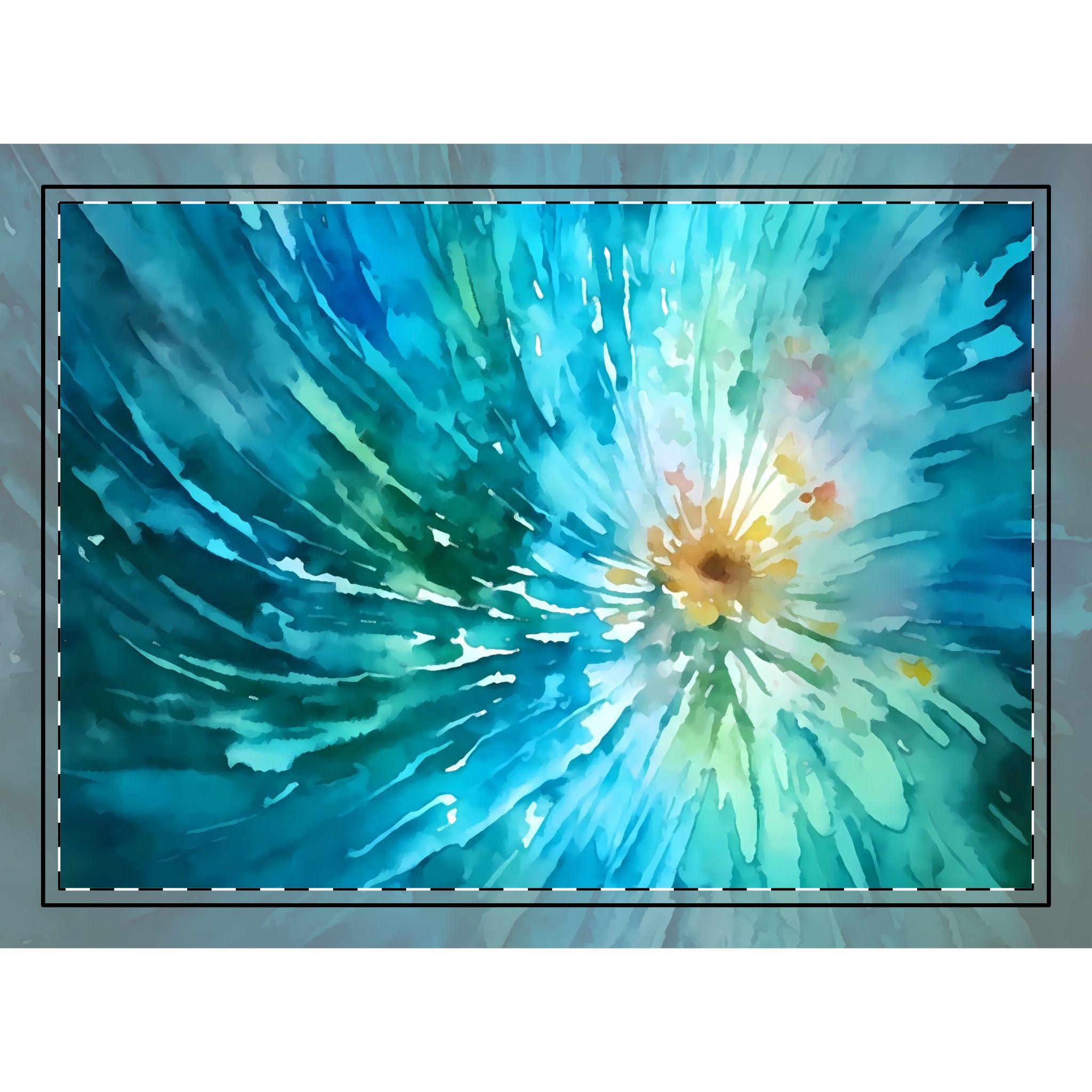 Vibrant Abstract Watercolor Rug, Boho Home Decor, Art-Inspired Floor Mat, Colorful Area Rug, Unique Living Room Accent