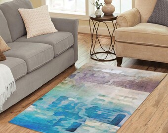 Ocean Breeze Abstract Area Rug – 60&quot; x 39&quot;