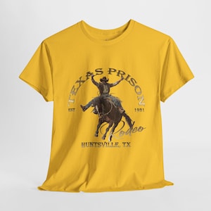 Texas Prison Rodeo, Unisex Heavy Cotton Tee, Gildan 5000