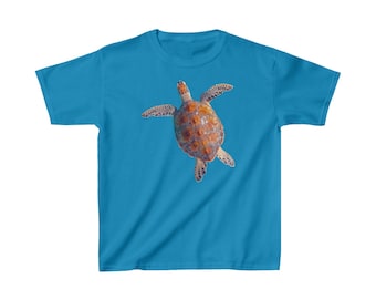 Zeeschildpad - T-shirt van zwaar katoen™ voor kinderen