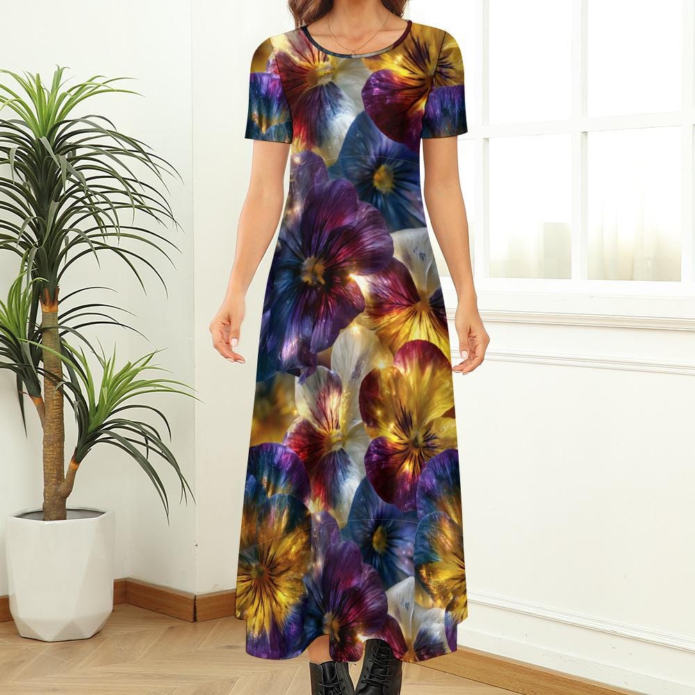 The Pansy Garden Dress - Etsy