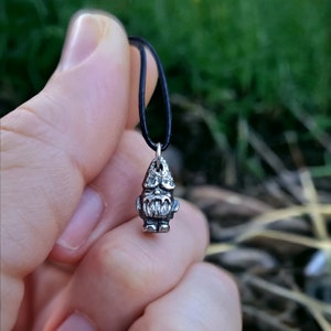 Norse Nisse Silver Necklace: Nordic Home Spirit for Good Luck