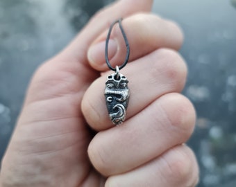 Ocean Spirit. Sjóvættir. Veden Väki Haltija. Norse mythology creature silver pendant