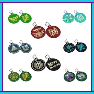 Legend of Zelda Tag | LoZ Personalized Tags | Zelda Dog Tags | Customized Dog Tag | Legend of Zelda Dog Tags | Fun & Unique Gift