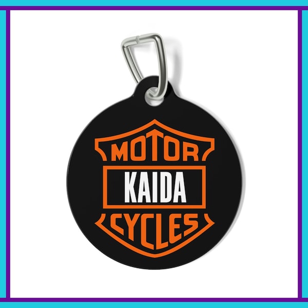 バイクバイカーペットIDタグ | パーソナライズ | カスタマイズ | 楽しくてユニーク