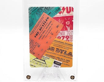 Concert ticket stub card piece