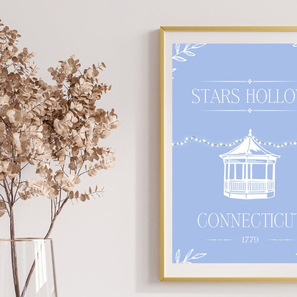 Gilmore Girls Print | Inspired | Stars Hollow | Lorelai Gilmore | Town | Connecticut | Cosy | TV | Rory | Luke Daines | Quote | Festive