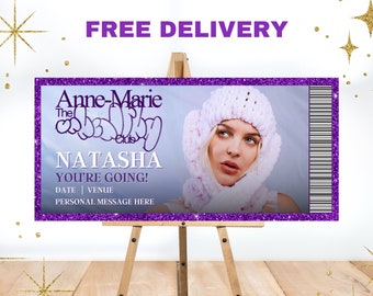 Anne-Marie Printed Concert Ticket | Music | Tour | Gift | Daughter | Sister | Valentine's Day | with Envelope | Show | Keepsake | Birthday