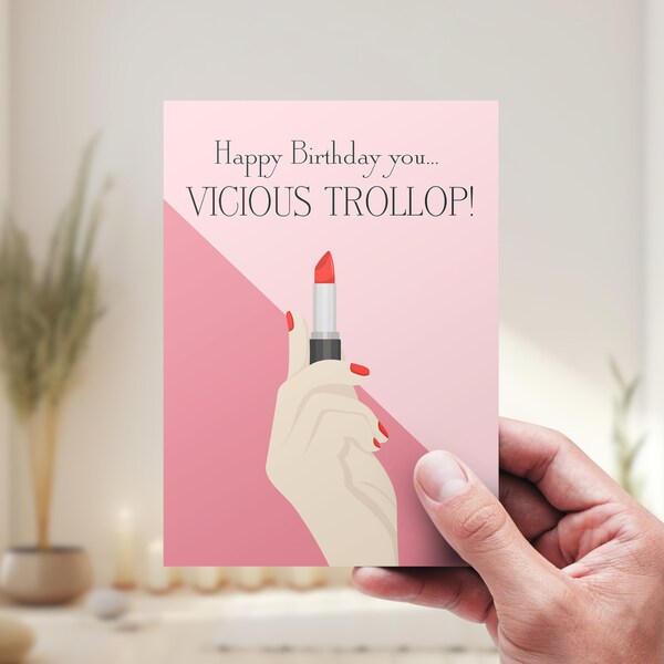 Gilmore Girls Greeting Card | Birthday Card | Vicious Trollop | Lorelai | Emily | Gilmore | Mum | Sister | Friend | Girlfriend