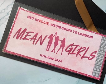 Mean Girls Musical | Printed Ticket | Personalised | Fetch | Show | Birthday | West End | London | The Plastics