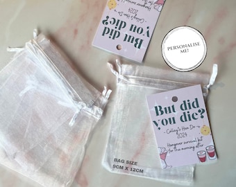 Hangover Survival Kit Bags | Hen Do | Birthday | Wedding | Hen Party | 30th | 40th | 50th | 50th | Party Favour | But Did You Die?