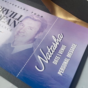 Personalised Torvill & Dean 50th Anniversary Tour Ticket Our Last Dance Celebration Printed Ticket Dancing on Ice Mother's Day Mum image 5