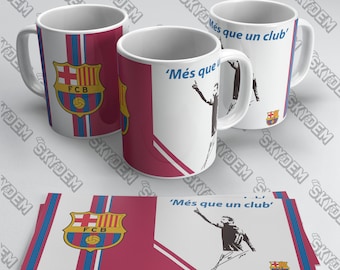 2 Diseños de taza de FC Barcelona y Leo Messi, Cup Design, Taza PNG, Taza JPG, Plantilla de taza, Sublimación de taza, Envoltura de taza