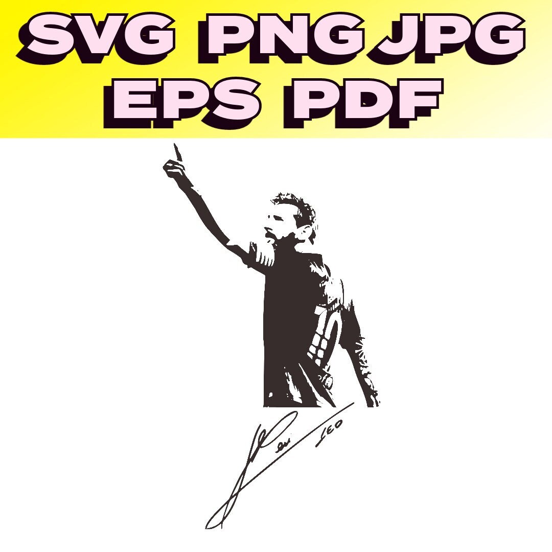 Vector File Messi Messi SVG, Vector, Cut File, PNG, EPS, PDF, JPG, Digital Clip Art ...