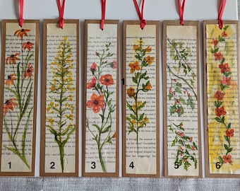 Literary Bookmark Hand-Painted Watercolour