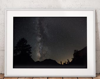 Zion National Park Milky Way Print: Utah Night Sky Photography (Digital Download)