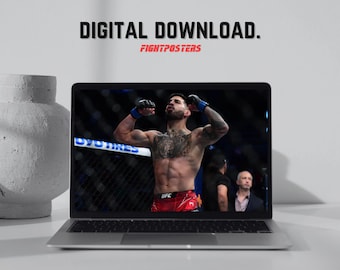 Ilia Topuria Poster UFC Wall Art Frame MMA | Digital Print