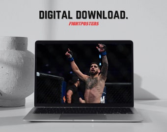 Ilia Topuria Poster UFC Wall Art Frame MMA | Digital Print