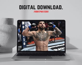 Ilia Topuria Poster UFC Wall Art Frame MMA | Digital Print