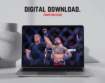 Ilia Topuria Poster UFC Wall Art Frame MMA | Digital Print