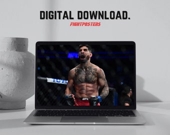 Ilia Topuria Poster UFC Wall Art Frame MMA | Digital Print