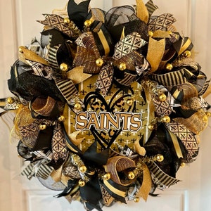 Sports deco mesh wreaths