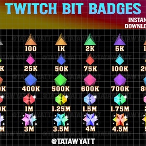Twitch Bits Badges