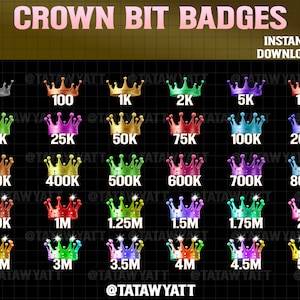 Bits Badges Twitch Crown