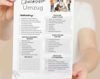 Moving Checklist Moving Guide, Printable To-Do List - Moving Planner - PDF