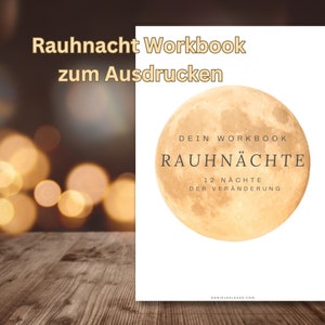 2025 Rauhnacht Rauhnächte Workbook | Diary | Instructions | Instant download for printing | German | Reflection