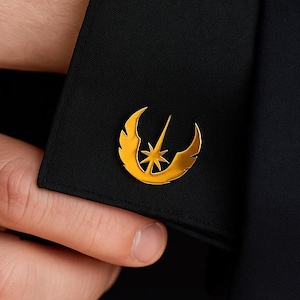 Star Wars Jedi Order cufflinks Mens gift Jedi cufflinks groomsmen gift star wars wedding cufflinks birthday gift for him father gift idea