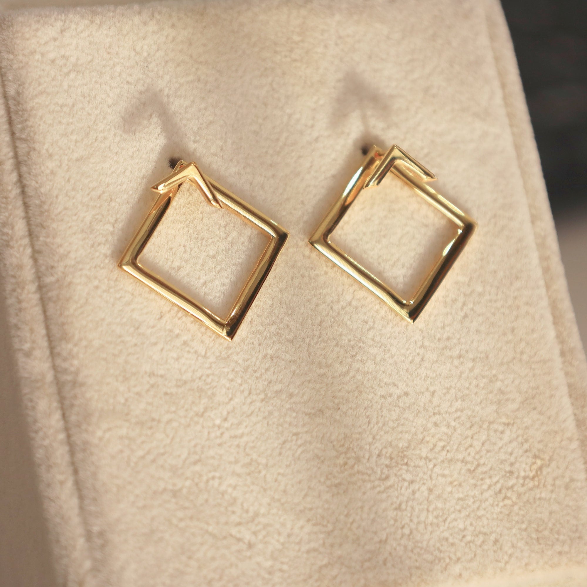 Square earring jackets deals
