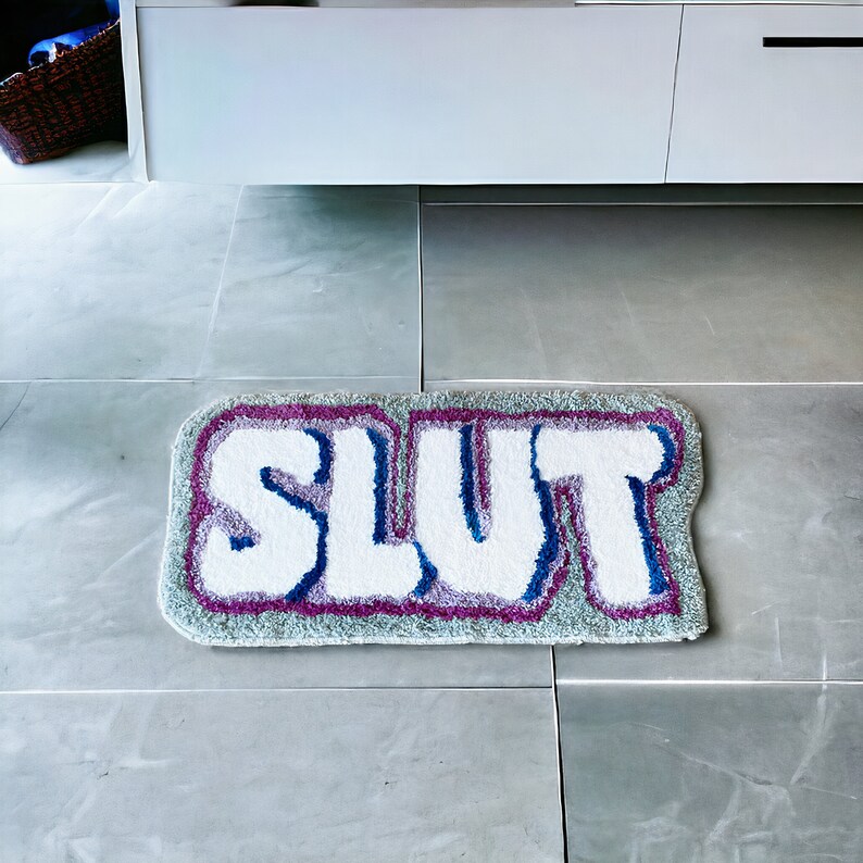 Funky Funny Bathroom Mat Unique Design Antislip Aborbent Bath Mat