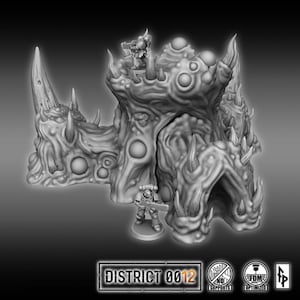 Infested Wargame Scenery - Mother - Tabletop Terrain Bundle Gothic Sci-Fi Ruins Imperial Sector, Rpg & Wargame Terrain