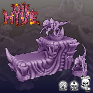 Sci Fi Alien Scenery Terrain Bundle - Mini Stair -  3D Printed Wargame Tabletop Terrain