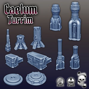 Grimdark Wargame Terrain - Gothic Scatter Terrain -  3D Printed Sci-Fi Miniature Tabletop Terrain