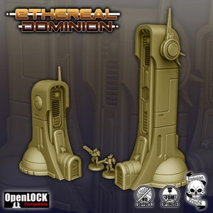 Greater Good Wargame Terrain - Communications Towers - RPG and Wargame 3d Printed Tabletop Terrain / Licensed Printer