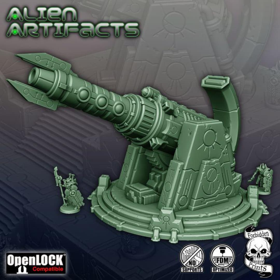 Alien Artifacts Large Laser - Tabletop Terrain Grimdark Space Skeleton ...